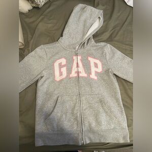 Pink and grey gap zip up